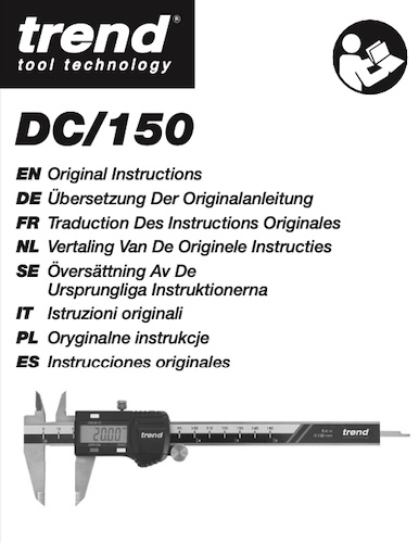 Digital Caliper (DC/150) Instructions