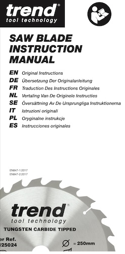 Sawblade Instruction Manual